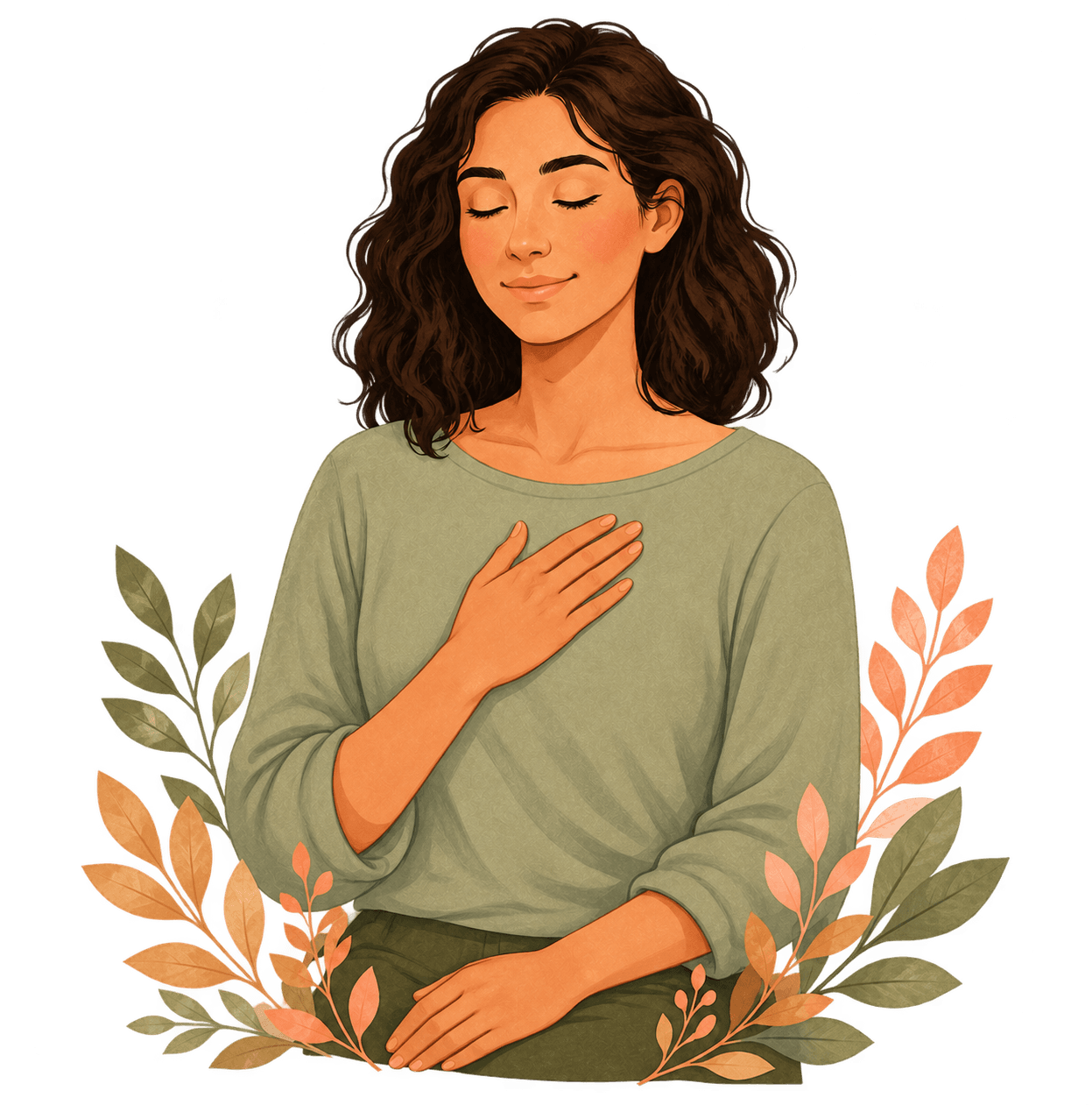 Illustration representing handle difficult moments